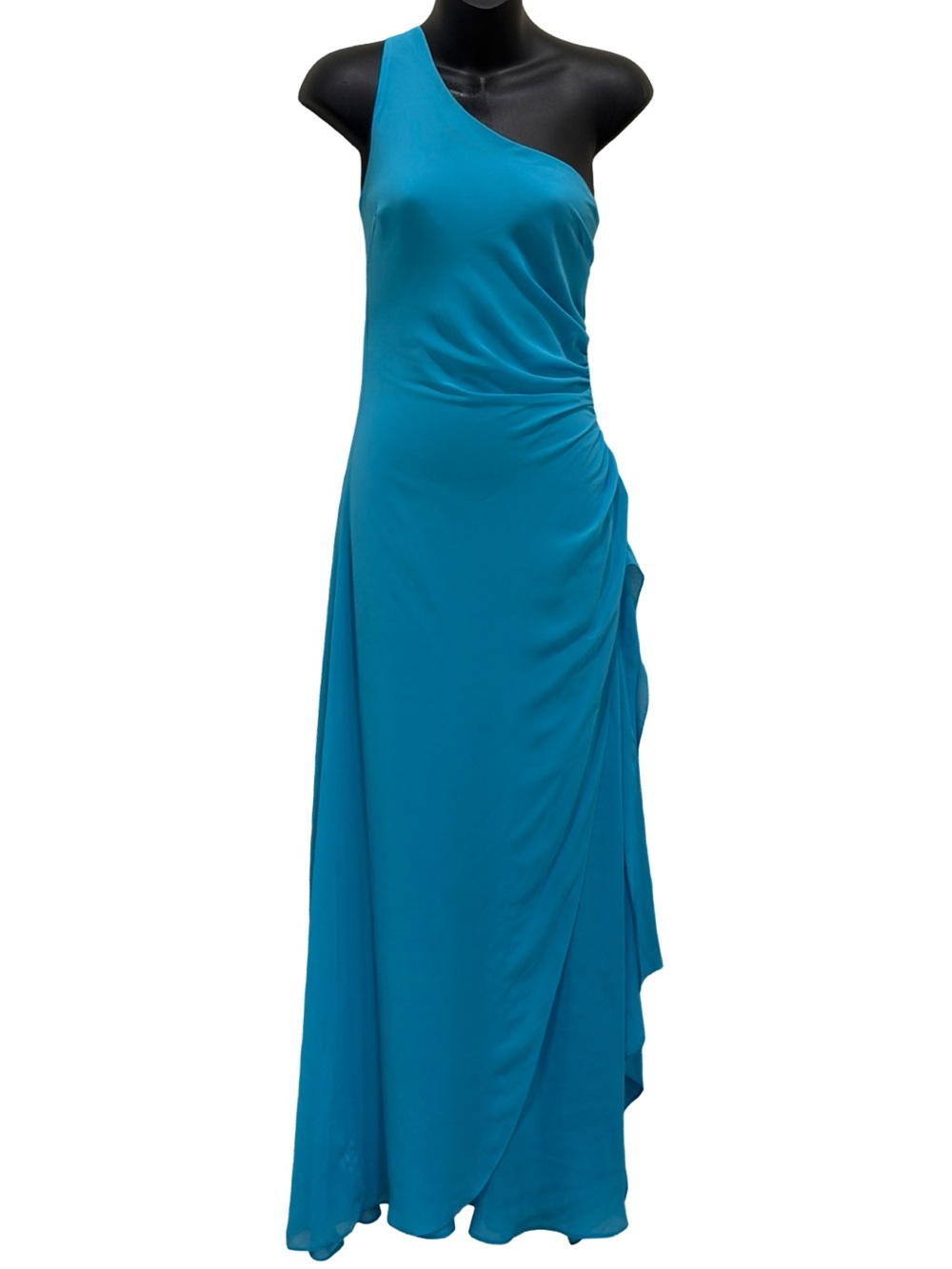 Y2K Ariella Chiffon Turquoise Gown
